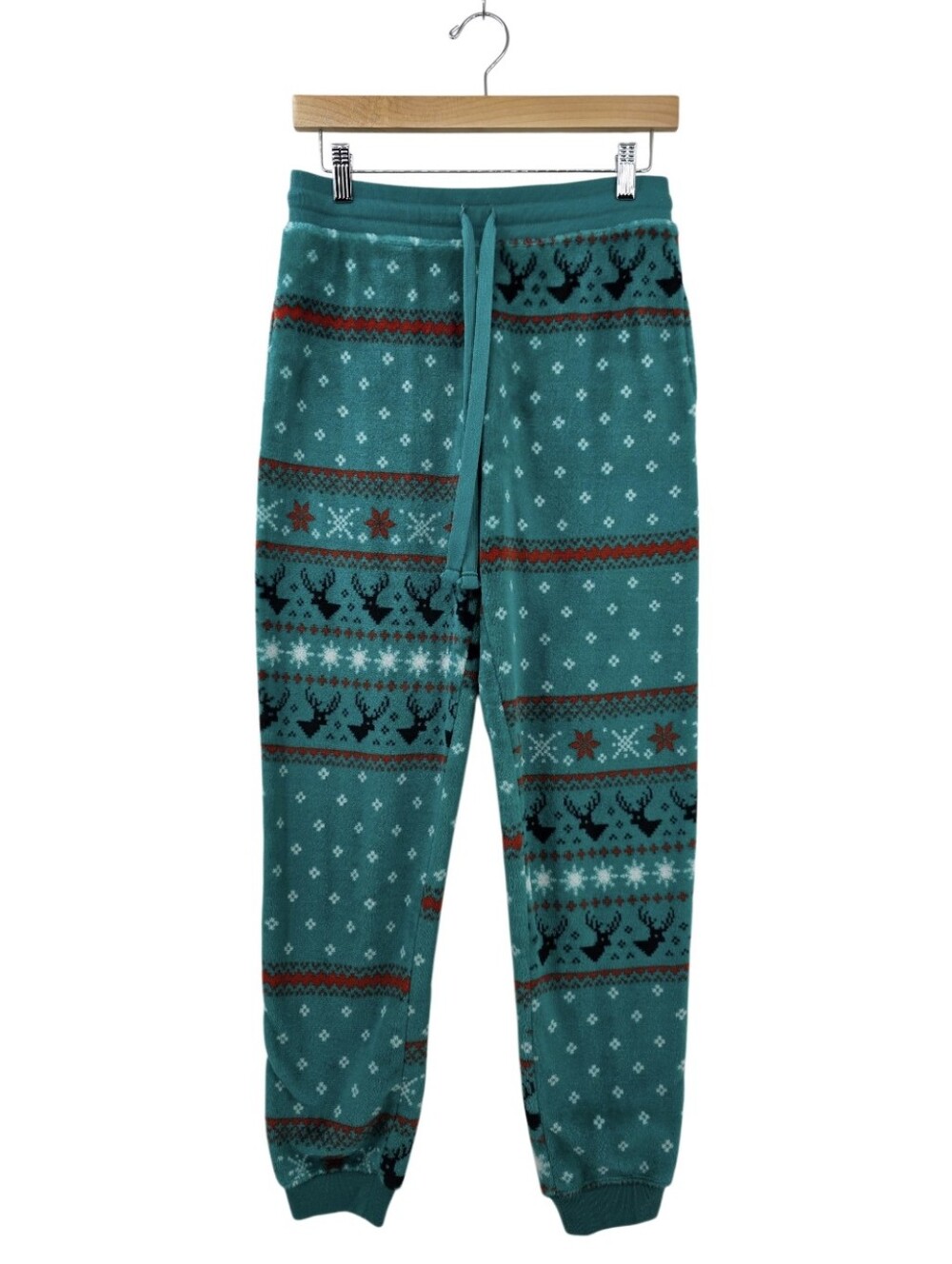 Holiday Fleece Jogger Pants Women's Size Large Super festive fuzzy and comfy